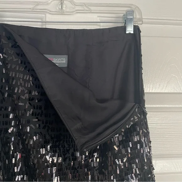 Sevier Skirts Custom Skirt Black Sequins - Picture 4 of 7